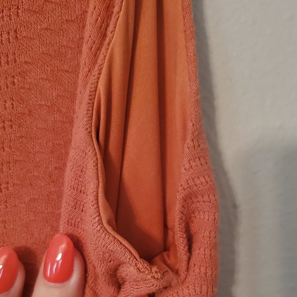 Torrid Light Rust Textured Sleeveless Dress Size 2 - Picture 4 of 11